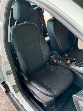 Чехлы на Ford Focus III (Форд Фокус 3) из экокожи с перфорацией Comfort Plus 3