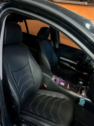 Чехлы на BMW 3 E46 (БМВ 3 Е46) из экокожи Comfort Plus 3