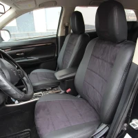 Чехлы на Mitsubishi Outlander III рестайлинг (Мицубиси Аутлендер 3) из экокожи и антары Antara