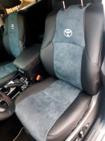 Чехлы на Toyota LC Prado 150 из экокожи и антары