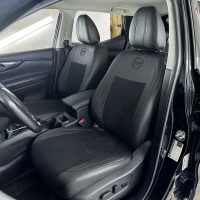 Чехлы на Nissan Rogue Sport (Ниссан Рог спорт) из экокожи и польской алькантары (антары) VE Чехлы на Nissan Rogue Sport (Ниссан Рог спорт) из экокожи и польской алькантары (антары) VE
