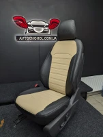 Чехлы на Ford Fusion USA (Форд Фьюжн США) из немецкой экокожи с перфорацией Sport 3