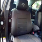 Чехлы на Toyota Avensis T250 из экокожи c перфорацией и прострочкой