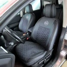 Чехлы на Nissan Qashqai+2 J10 (Ниссан Кашкай +2) из экокожи и антары VE