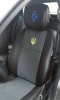 Чехлы на Renault Megane III (Рено Меган 3) из экокожи и ткани