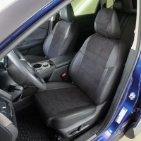 Чехлы на Nissan X-Trail MHEV T33  (Ниссан Х-Треил Т33) из экокожи и антары Eco Lazer+Antara 2020 (P)