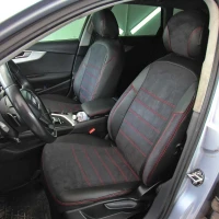 Чехлы на Audi A4 B9 (Ауди А4 Б9) из экокожи и антары ELA2020P