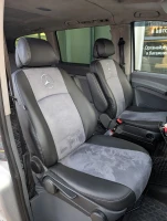 Авточехлы на Mercedes Vito W639 из экокожи и польской алькантары (8 мест)