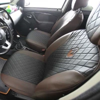 Авточехлы на Renault Duster I из экокожи EG Авточехлы на Renault Duster I из экокожи EG
