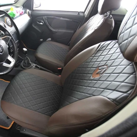 Авточехлы на Renault Duster I из экокожи EG