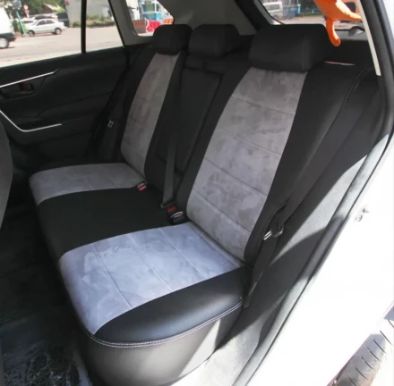 Чехлы на Citroen C5 Aircross из экокожи и антары Antara