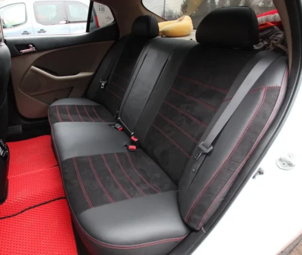 Чехлы на Dodge Journey 7 мест из экокожи и антары Eco Lazer+Antara 2020 (P)