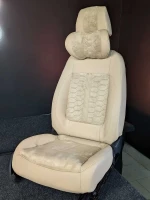 Чехлы на Volkswagen Golf Plus (Фольксваген Гольф Плюс) из экокожи и польской алькантары с прострочкой соты Comfort Plus 3