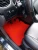 3D EVA коврики на Ford Focus 2 (Форд Фокус) красные с бортами до 5 см