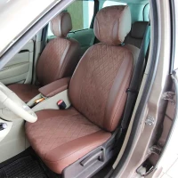 Чехлы на Renault Grand Scenic III из экокожи и антары Antara