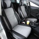 Чехлы на Opel Astra J из экокожи и антары ELA2020P