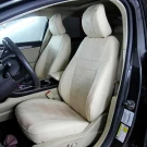 Чехлы на Ford Fusion USA из экокожи и антары ELA2020P бежевые