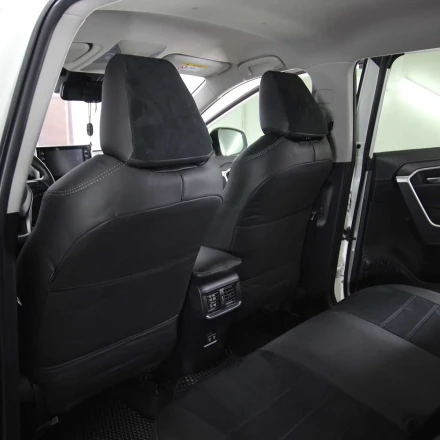 Чехлы на Toyota RAV4 XA50 (Тайота РАВ4) из экокожи и антары Eco Lazer+Antara 2020 (P)