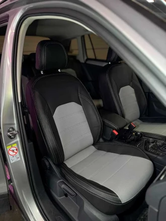 Чехлы на Volkswagen Tiguan II (Вольксваген Тигуан 2) из экокожи Comfort Plus 3