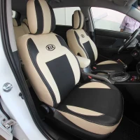 Чехлы на KIA Sportage III SL (КИА Спортедж 3) из экокожи и гобелена VE