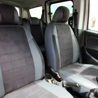Чехлы на Fiat Doblo 1+1 из экокожи и польской алькантары ELA2020P