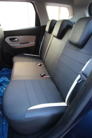 Чехлы на Subaru Impreza из экокожи и ткани Eco Classic 2020