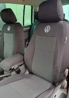 Чехлы на Volkswagen Touran II из гобелена черные