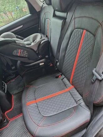 Чехлы на Mazda CX-5 KF (Мазда СХ-5 КФ) из экокожи Comfort Plus 3