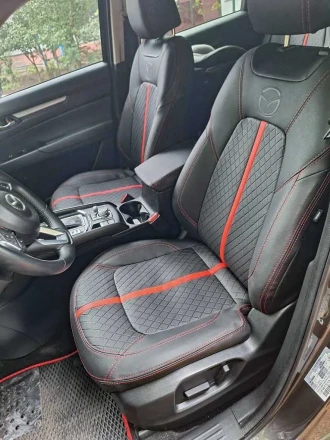 Чехлы на Mazda CX-5 KF (Мазда СХ-5 КФ) из экокожи Comfort Plus 3