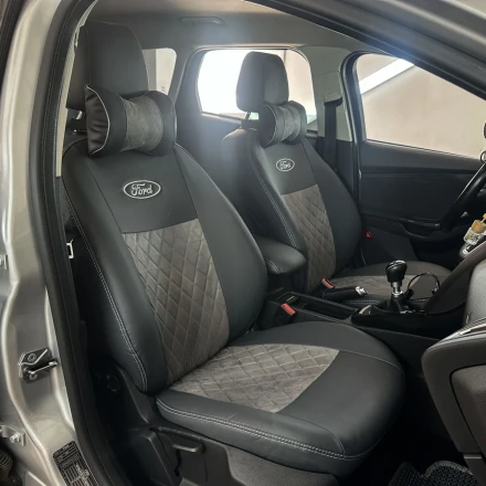 Чехлы на Ford Focus III (Форд Фокус 3) из экокожи и антары EPA