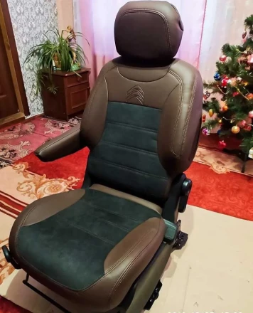 Чехлы на Citroen Berlingo II / III из экокожи и антары Comfort Plus 3