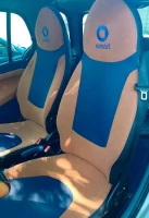 Чехлы на Smart ForTwo (Смарт Фор Ту) из экокожи велюра и гобелена
