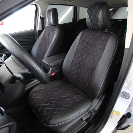 Чехлы на Ford Escape III (Форд Эскейп 3) из экокожи и антары Antara