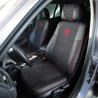 Чехлы на BMW X1 E84 (БМВ Х1 Е84) из экокожи и антары EA2020R Чехлы на BMW X1 E84 (БМВ Х1 Е84) из экокожи и антары EA2020R