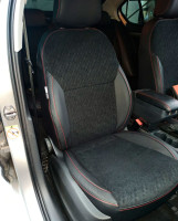 Чехлы Skoda Octavia A7 (Шкода Октавия А7) из экокожи и велюра