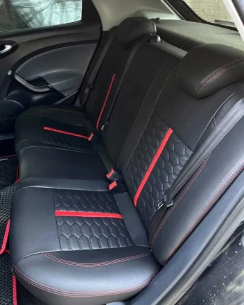 Чехлы на Seat Ibiza IV 6J (Сеат Ибиза 4) из экокожи Comfort 3