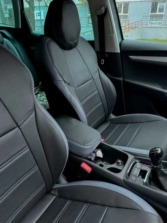 Чехлы на Skoda Karoq Ambition (Шкода Карок Амбишн) из экокожи Comfort Plus 3