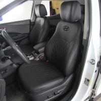 Чехлы на Hyundai Santa Fe III (Хюндай Санта Фе 3) из экокожи EP Чехлы на Hyundai Santa Fe III (Хюндай Санта Фе 3) из экокожи EP