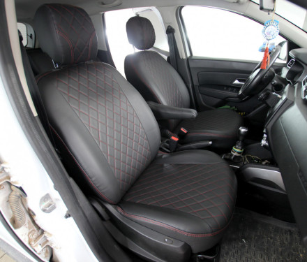 Чехлы на Jeep Compass из экокожи Eco Grand