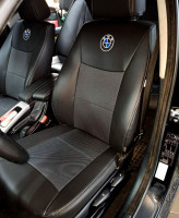 Чехлы на BMW 3 Series E90 из экокожи и гобелена