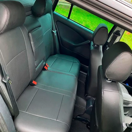 Чехлы Skoda Octavia Tour (Шкода Октавия Тур) из экокожи c перфорацией