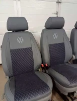 Чехлы на Volkswagen Caddy из экокожи и велюра