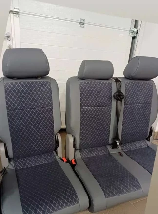 Чехлы на Volkswagen Caddy из экокожи и велюра