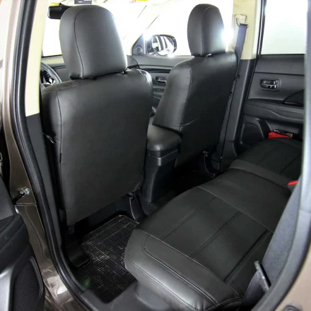 Чехлы на Mitsubishi Outlander III (Митсубиши Аутлендер 3) из экокожи VE