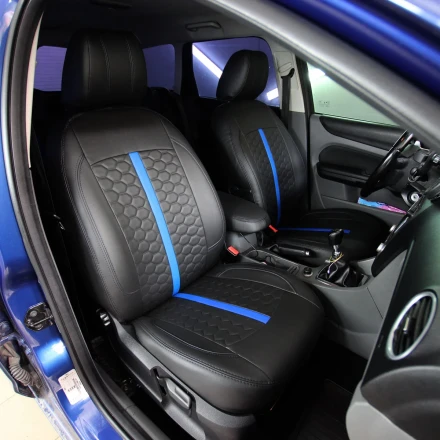 Чехлы на Ford Focus II (Форд Фокус 2) из экокожи ESport