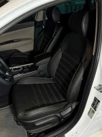 Чехлы на KIA Optima IV JF (КИА Оптима 4) из экокожи с перфорацией Comfort Plus 3