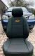 Чехлы на Chevrolet Lacetti из экокожи и тисненого гобелена