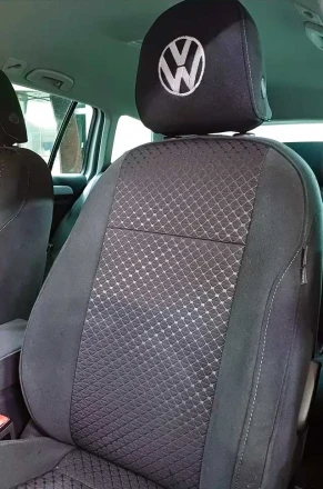 Чехлы на Volkswagen Golf VII (Фольксваген Гольф 7) из велюра и ткани