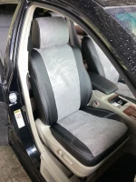 Чехлы на Toyota Camry 40 (Тойота Камри 40) из экокожи и антары AM Titan-X