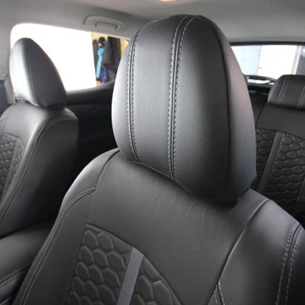 Авточехлы на Nissan Qashqai II J11 (Ниссан Кашкай 2) из экокожи ES